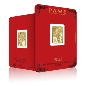 5g PAMP Lunar Year of the Tiger Gold Bar (2022)