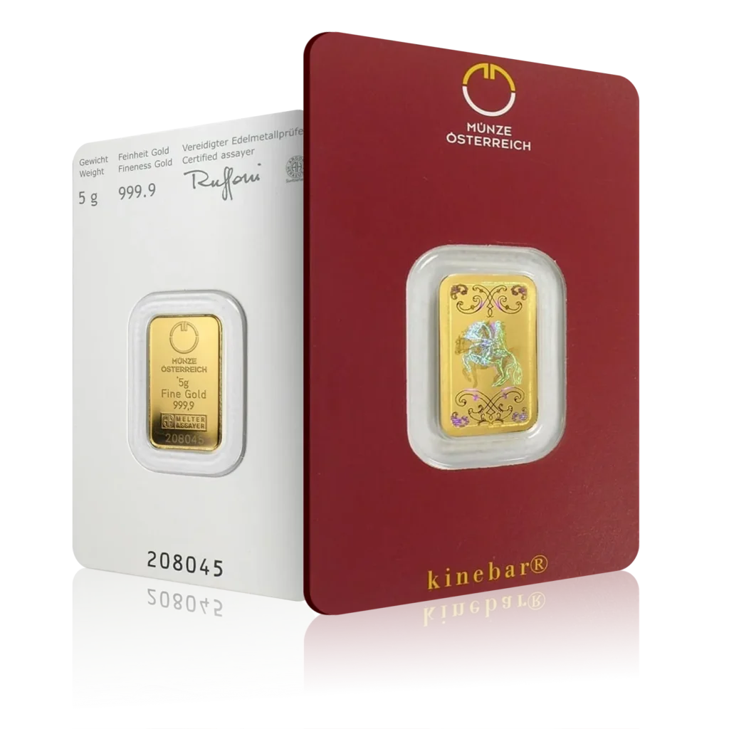 5g Austrian Mint Kinebar Investment Gold Bar