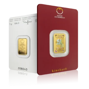 5g Austrian Mint Kinebar Investment Gold Bar