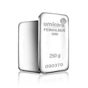 250g Umicore Investment Silver Bar (999)