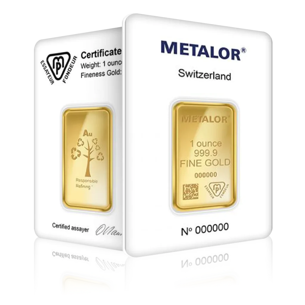 5g Metalor Investment Gold Bar (999.9)