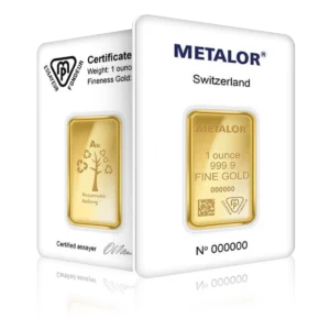 10g Metalor Investment Gold Bar (999.9)