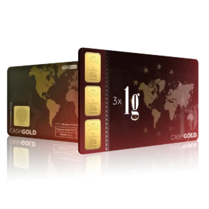 3 x 1g Investment Karat Bar (999.9)