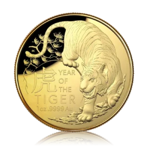 1Oz Gold Royal Australian Mint Year of the Tiger (2022)