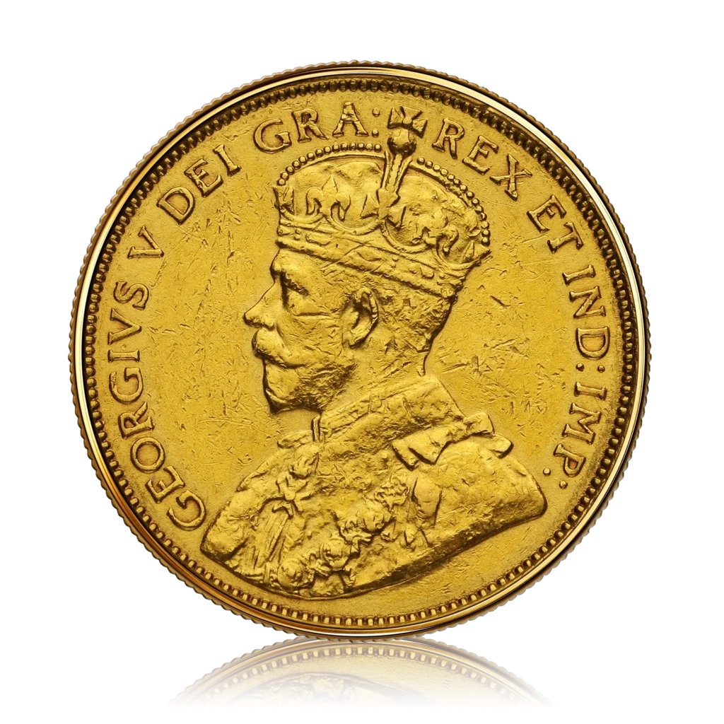 Double Gold Sovereign King George V Canada (1914)