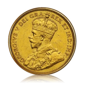 Double Gold Sovereign King George V Canada (1914)