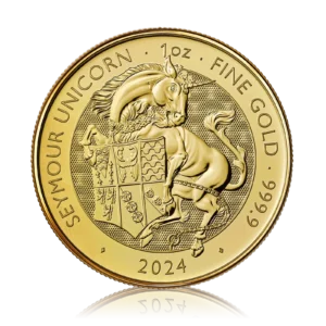 1 oz Gold Royal Mint Tudor Beast Seymour Unicorn (2024)