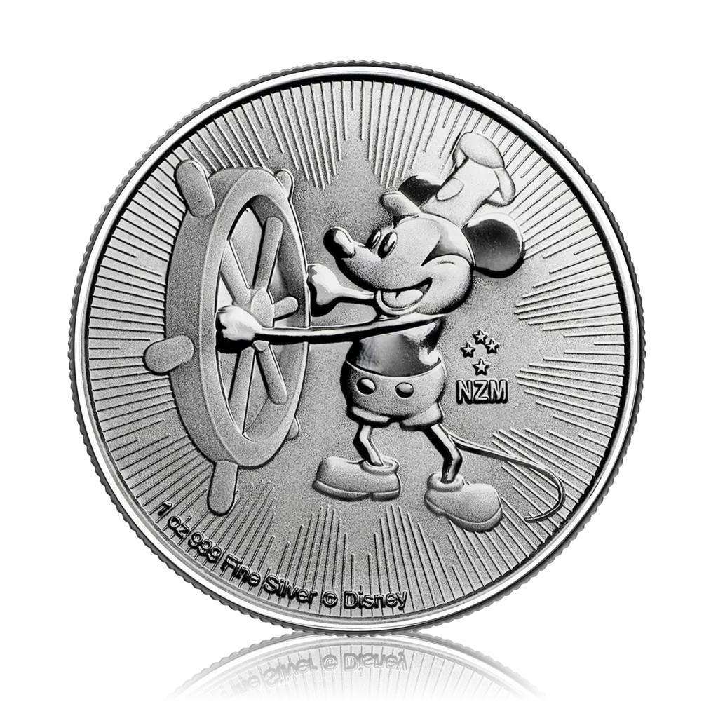1 Oz Silver Disney Steamboat Willie Coin (2017)
