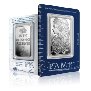 1oz PAMP Lady Fortuna Silver Bar (Category C)