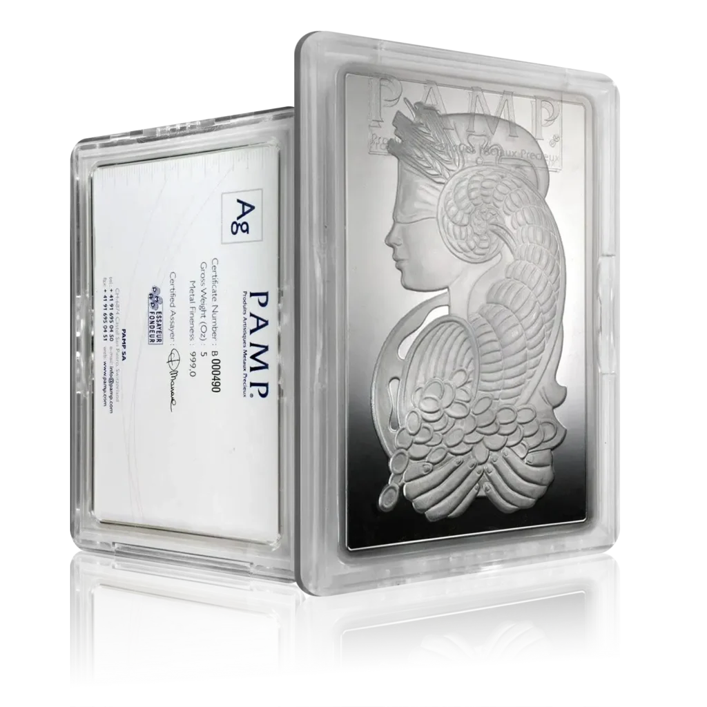 5oz PAMP Investment Silver Bar