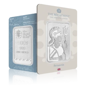 100g Silver Royal Mint Britannia Bar